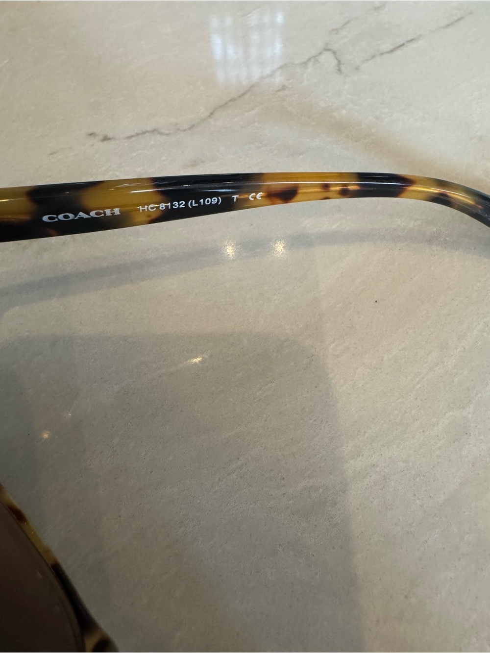 Coach Burgundy and Tortoiseshell Cat-Eye Sunglasses - Picture 3 of 10
